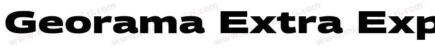 Georama Extra Expand字体转换